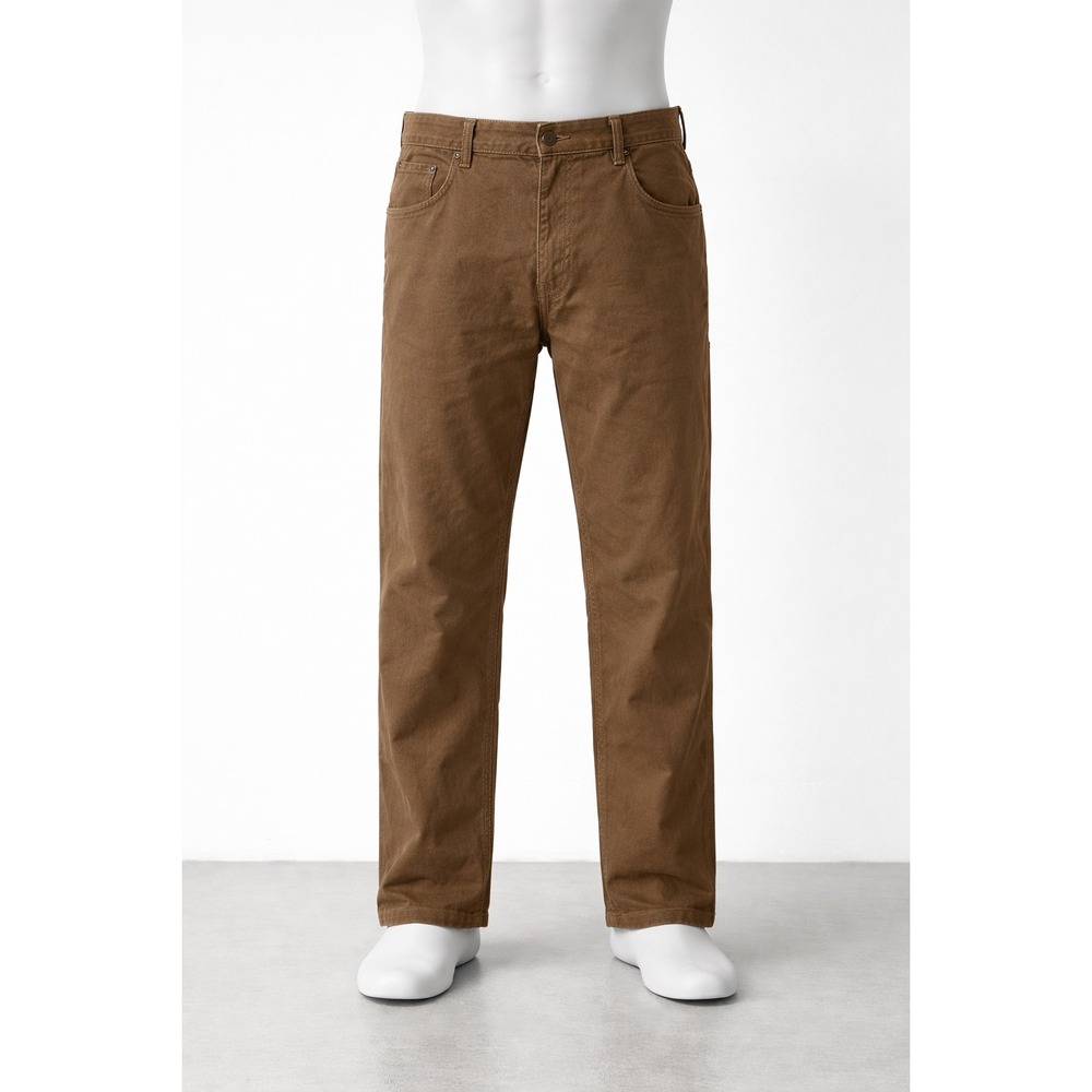 Carhartt B159-MUS Mens Brown Canvas Loose Fit Work Pants Size 42x30